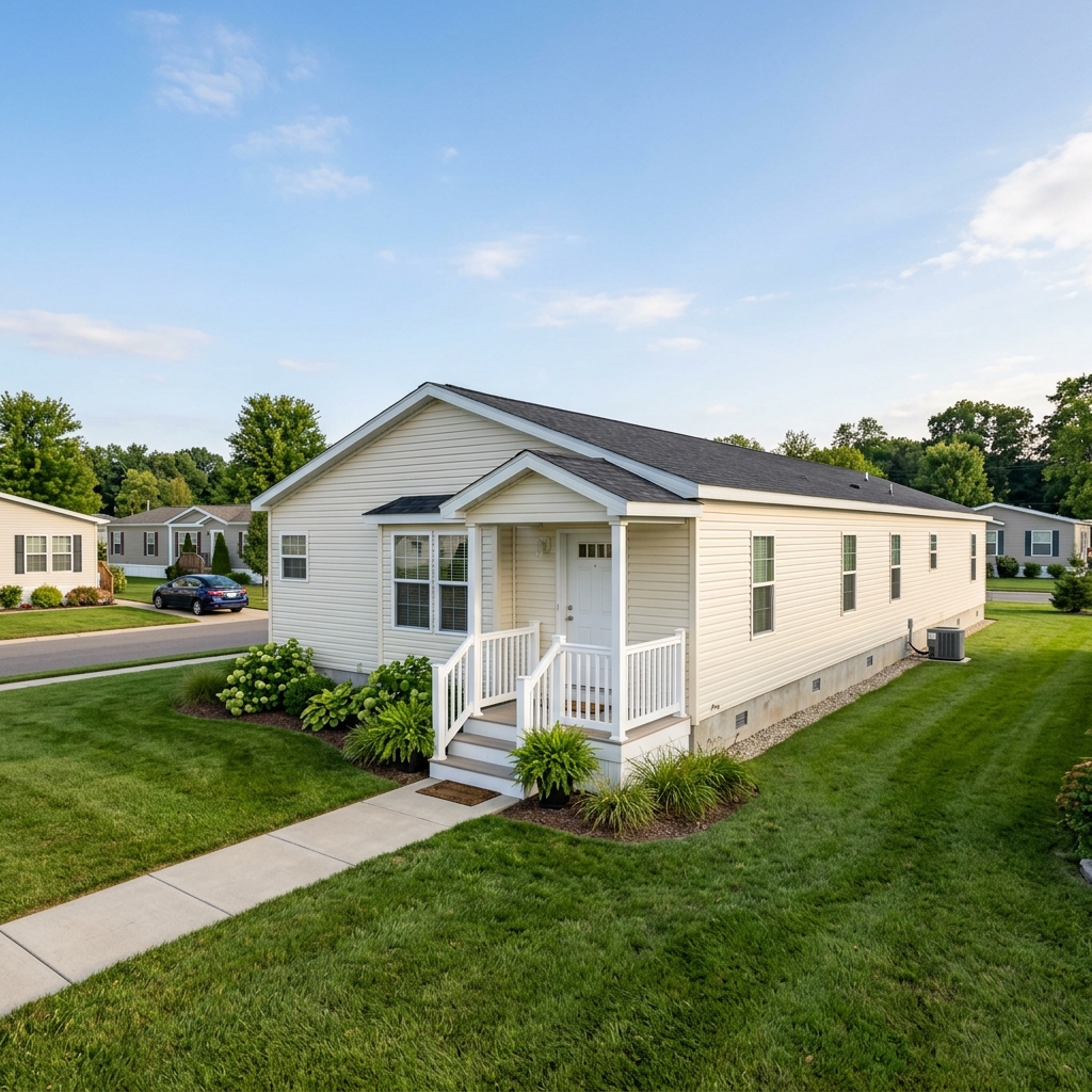 Cascade Elite 16x76 Single Wide manufactured home exterior — 3 bedroom, 2 bathroom, 1,216 sq ft