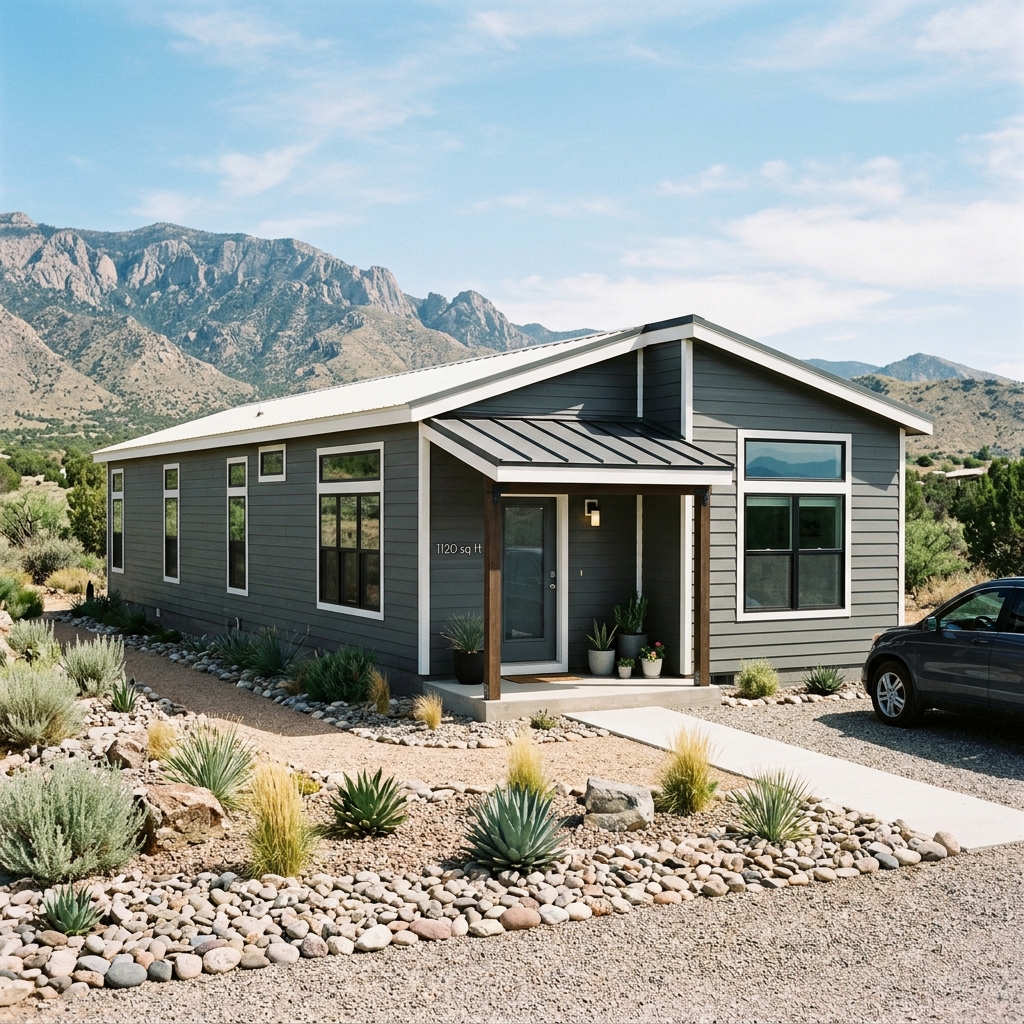 Summit Series 16x70 Single Wide manufactured home exterior — 3 bedroom, 2 bathroom, 1,120 sq ft